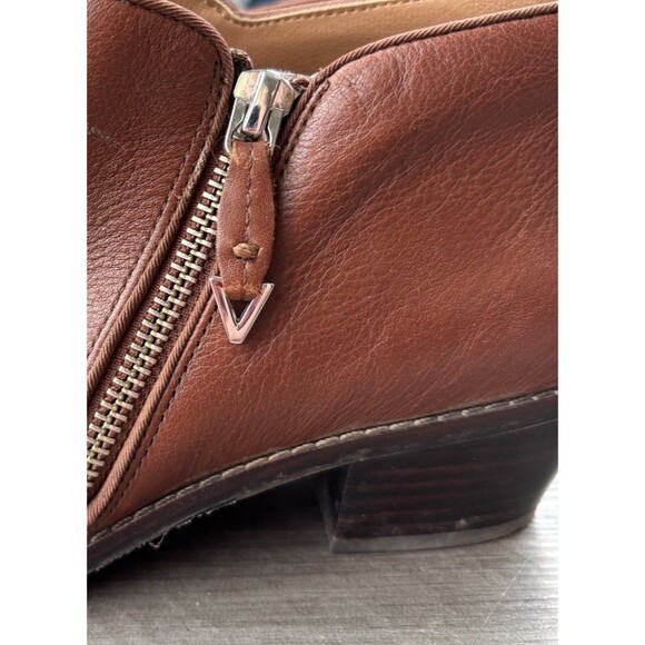 Vionic Chestnut Leather Ankle Booties - Picture 3 of 10